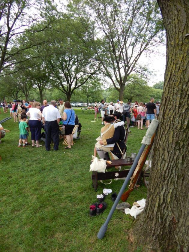 Father and son, Cantigny Park, Fourth of July