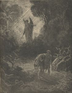 The Expulsion from the Garden of Eden - by Gustave Dore