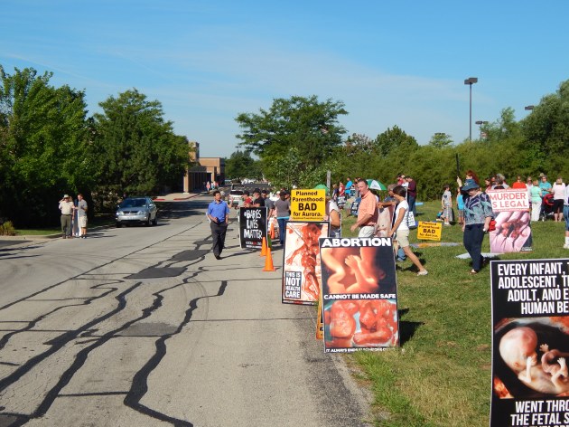 Entrance to Planned Parenthood Compound