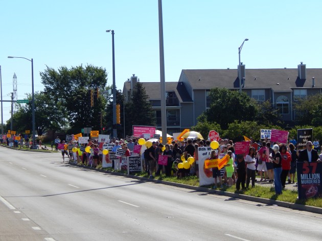 The intersection where you turn right to go get an abortion. The neighborhood is middle-class 'nice'but the majority of residents in Aurora are minorites-hispanics and blacks...