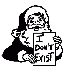 santa I dont exist gif